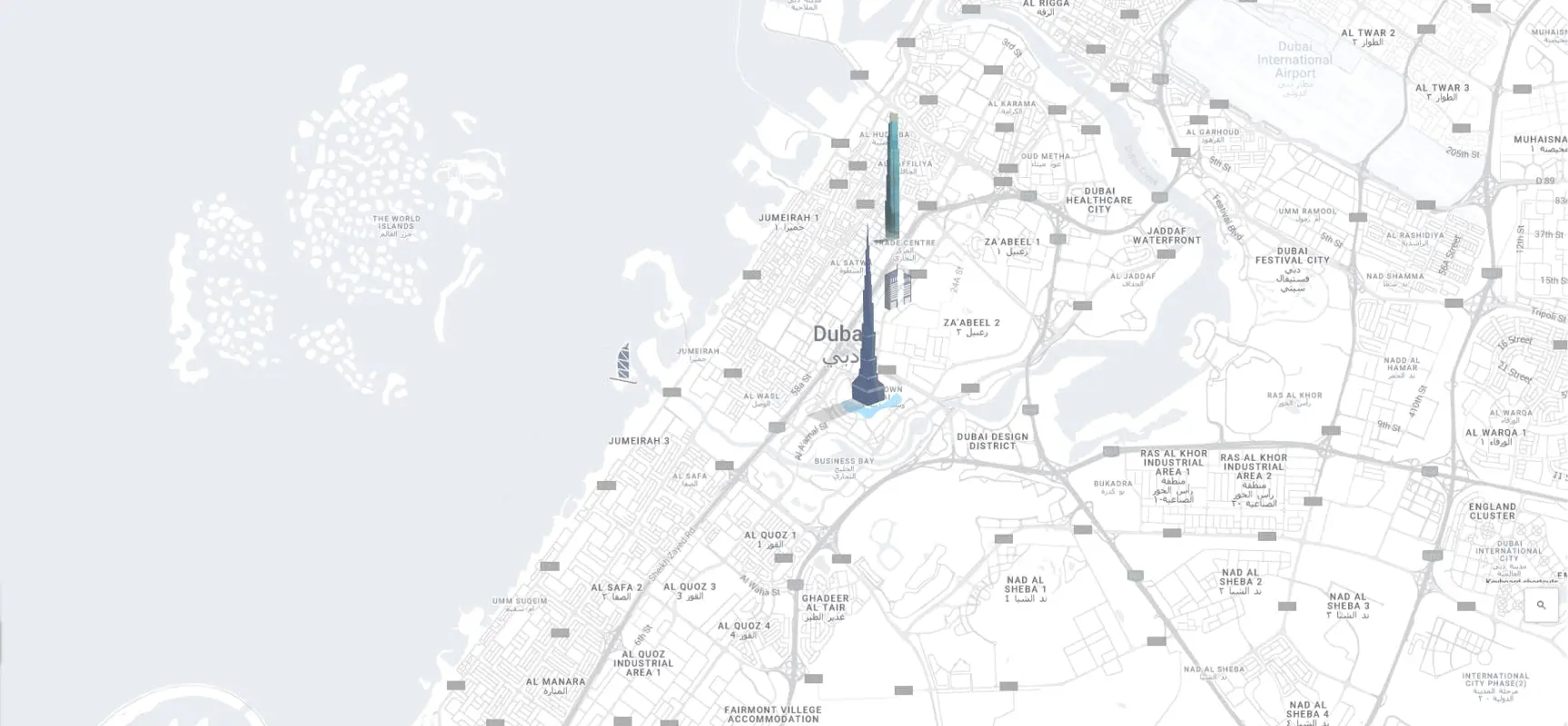 Azizi Burj-map