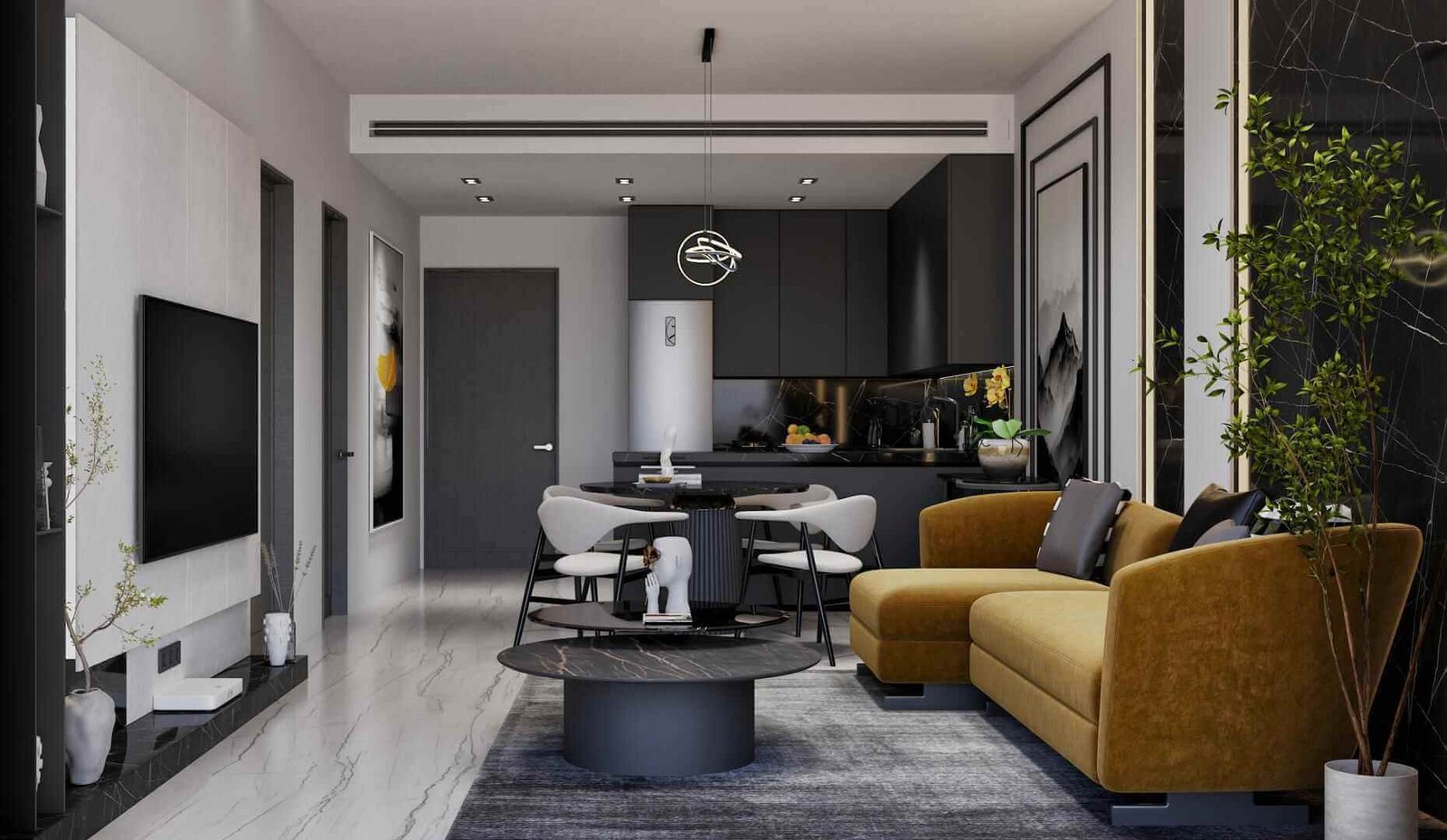 bed apartment down town